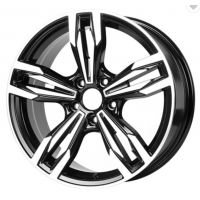 15 16 17 18 inch 5 spoke machine face positive ET 5x120 alloy wheel rims for car 