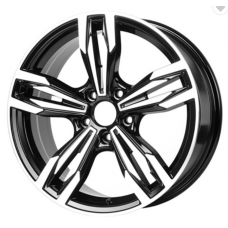 15 16 17 18 inch 5 spoke machine face positive ET 5x120 alloy wheel rims for car 